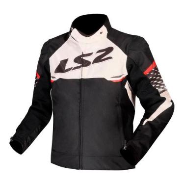 Imagem de Jaqueta Ls2 Apex Preto Branco e Vermelho, M