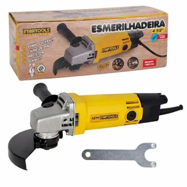 Imagem de Esmerilhadeira Angular 4 e meia polegada 650W 127V Compacta e Potente 