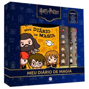 Imagem de Livro - Harry Potter - Meu Diário de Magia com Varinha-Caneta e Adesiv