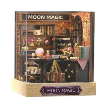 Imagem de Kit DIY De Casa De Bonecas Em Miniatura, Artesanato Em Madeira, Pequen