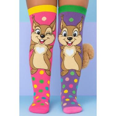 Imagem de Meia Maluca Infantil 3d Personagens Colorida Cano Alto Top - UNIVERSO 