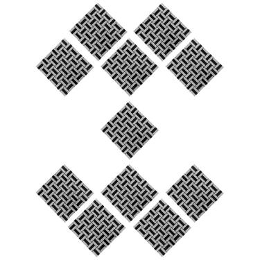 Imagem de Pastilha De Vidro Kit 11 Uni Adesiva Parede Cozinha Lavabo Sala Decorativa Moderna Requintado Reforma Aplicacao Facil