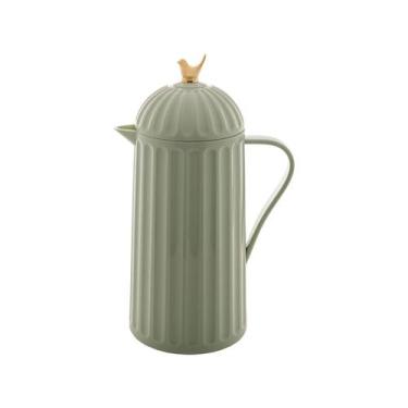 Imagem de Garrafa Térmica Bird Café Chá Retro Luxo Vintage 1L Menta - Wolff Mesa