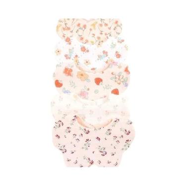 Imagem de Babadores De Algodão Estilo Coreano Floral Pastoral Para Bebês (5 Peça