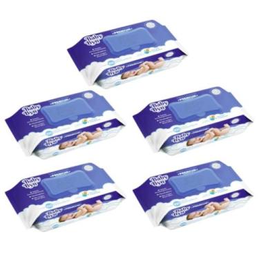 Imagem de Pack toalha umedecida baby byn premium 100 unidades com tampa flip top