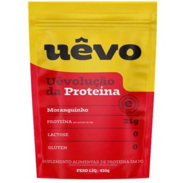 Imagem de Albumina Proteina Ovo Morango 420g - Uevo-Unissex