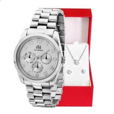 Imagem de Relógio Feminino Champion Ana Hickmann Prata AH30139Q-Feminino