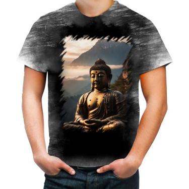Imagem de Camiseta Desgaste Estátua de Buda Iluminado Religião 19 - Kasubeck Sto