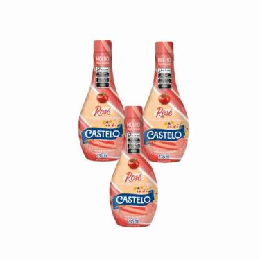 Imagem de 3x Molho Rosé para Salada - Castelo - Squeeze 236ml - Castelo Alimento