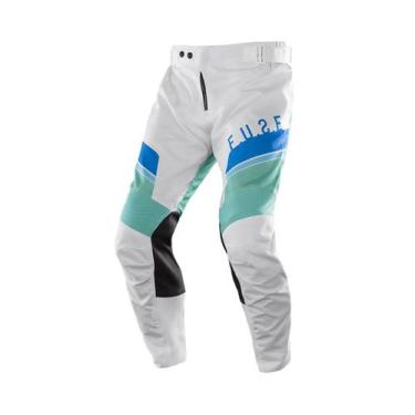 Imagem de CalÇA Motocross Infantil Etceter Fuse, Branco, Verde, 10