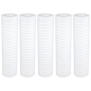 Imagem de Kit 5 Refil Filtro Caixa Dágua Ranhurado 9 3/4 1 Micra Branco   - Roya