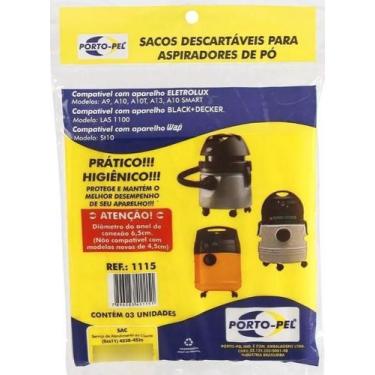 Imagem de Kit 3 Sacos Aspirador Pó Electrolux A10 Antigo - Porto Pel