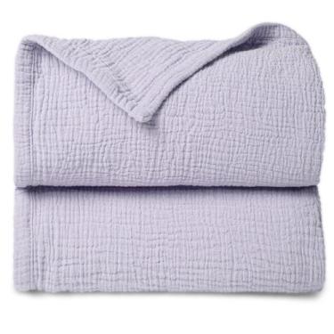 Imagem de Cobertor de musselina Lulumoon 120x120 cm Soft Baby Purple