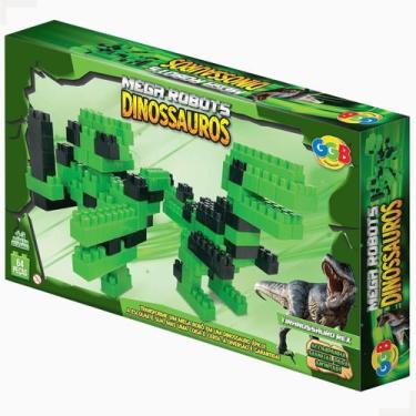 Imagem de Blocos De Montar Mega Robots Tiranossauro 386 Ggb - GGBPLAST
