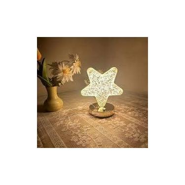 Imagem de Luminária LED Estrela Abajur Infantil Decoração Quarto Criança Luz Not