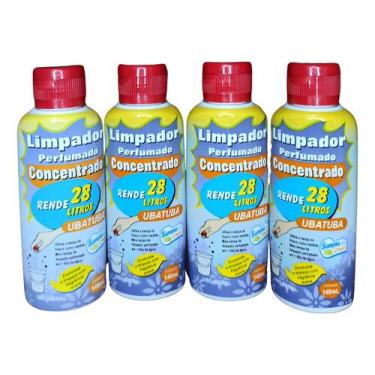 Imagem de Kit 4 Limpadores Concentrados Sampa Clean Ubatuba: Rende 28L, Limpa e 