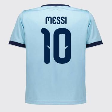 Imagem de Camisa Argentina Lanes Infantil Azul 10 Messi - Balboa, 4 ANOS