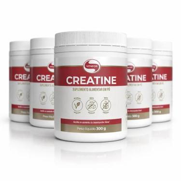 Imagem de KIT 5 CREATINE Vitafor 100% Creatina Monohidratada 300g