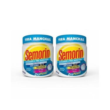 Imagem de Kit com 2 semorin tira manchas em pó white 400g - other