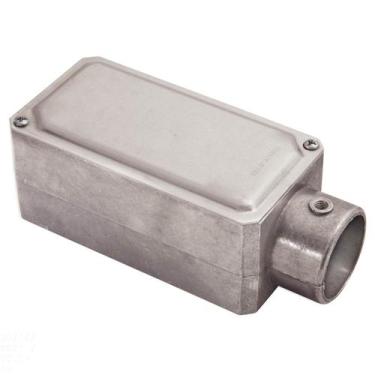 Imagem de Condulete fixo 1" tipo "E" - com tampa / sem rosca / sem pintura - Tra