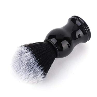 Imagem de Escova de barbearia, escova de barbeiro para homens, alça delicada para uso doméstico em salão de beleza (nylon preto puro)