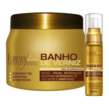 Imagem de Forever Liss Kit Banho De Verniz Máscara 250g + Óleo De Coco 60ml