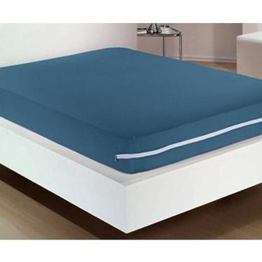 Imagem de Capa P/Colchão Buettner Casal 30 Malha C/Zíper Petróleo