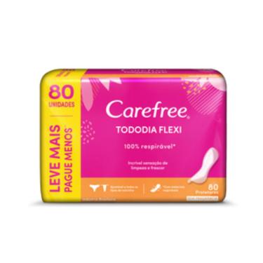 Imagem de Protetor Diário Carefree Todo Dia Flexi Sem Perfume Leve 80 Pague 60
