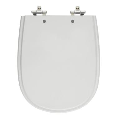 Imagem de Assento Laqueado Paris Cinza Claro Tampa Para Vaso Ideal Mdf