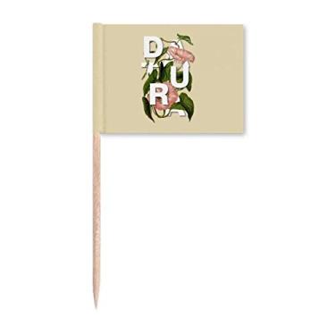Imagem de Mistério Flores Datura Art Deco Presente Moda Palito Bandeiras Marcador Topper Decoração de Festa