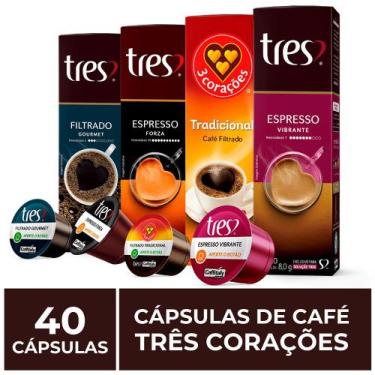 Imagem de 40 Cápsulas Três Corações, Café