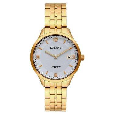 Imagem de Relógio ORIENT feminino dourado aço FGSS1169 B2KX
