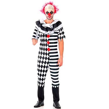 Imagem de Fantasia de Palhaço Assassino Adulto Luxo M 42-44