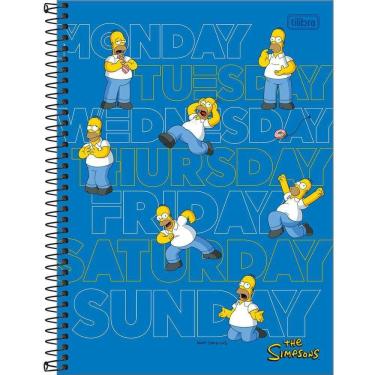Imagem de Caderno Univ. 10 Matérias 160FLS Simpsons Capa 1 - Tilibra