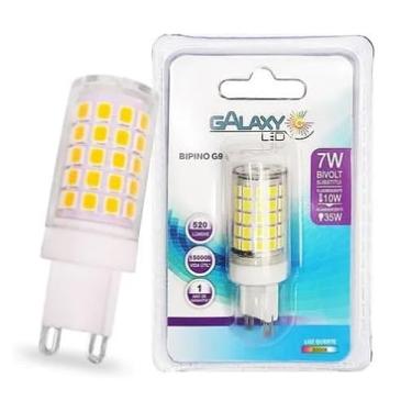 Imagem de Lâmpada Led G9 Bipino Galaxy Cerâmica 7W 520 Lúmens Bivolt 6500 K - Branco Frio