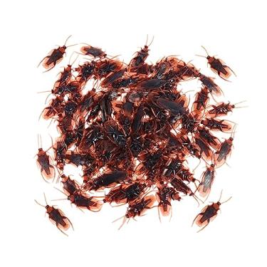 Imagem de 150 Unidades brinquedos infantis a granel baratas falsas parecem reais brinquedos de animais cocô falso simulação de baratas pegadinha de baratas falsas artificial material macio