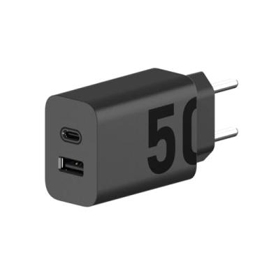 Imagem de Motorola, Carregador Turbo Power™ 50W, Porta Dupla USB-C, USB-A