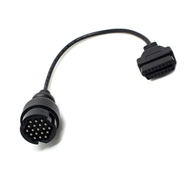 Imagem de Eaglerich Cabo adaptador de diagnóstico OBD2 de 19 pinos para 16 pinos, cabo adaptador OBD compatível com cabo adaptador Porsche, cabo de scanner de diagnóstico