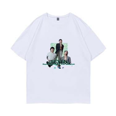 Imagem de Camiseta estampada Jungkook Seven Album Star Style Camiseta de algodão gola redonda manga curta, Branco 1, G