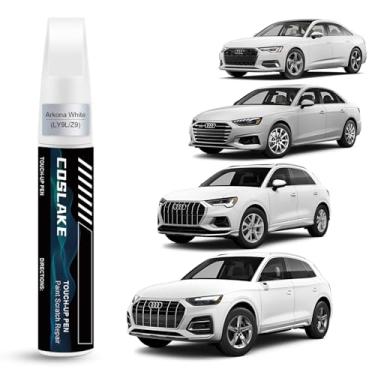 Imagem de COSLAKE Tinta de retoque de carro (Arkona White(LY9L/Z9)) para Audi, kit de reparo de arranhões de pintura de carro, solução rápida e fácil de reparar, caneta removedor de arranhões 2 em 1 com cor