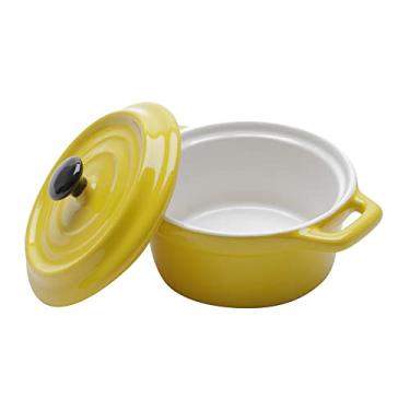 Imagem de WOLFF - Mini Caçarola de Porcelana Black Lid Amarela 13cm x 10cm x 8cm 150ml