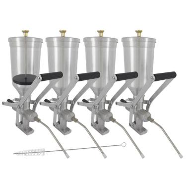 Imagem de Kit 4 Doceira de Churros 1 Litro com Contrapeso (Recheadeira de Churros)
