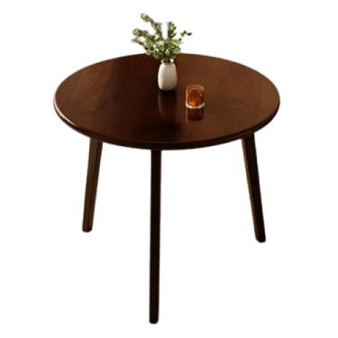 Imagem de Mesa de bar alta mesa de cozinha redonda de madeira de faia maciça moderna mesa de jantar cozinha sala de jantar para espaços pequenos