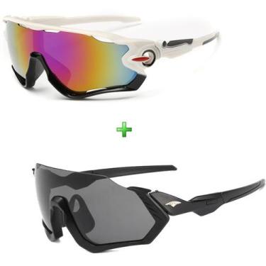 Imagem de Kit 2 Óculos De Sol Bike Ciclismo Pedal Corrida Proteção Uv - ESPORTIV