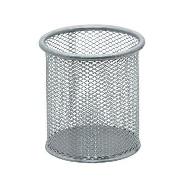 Imagem de 1 Porta Trecos Lápis Caneta de Mesa em Metal Aramado Redondo Quadrado 