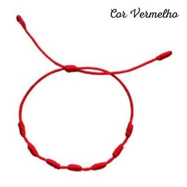 Imagem de Pulseira 7 Nós (1 Und) - YA Accessories, Vermelho