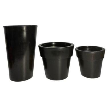 Imagem de Kit de Vasos Decorativos Lisos para Plantas Casa e Jardim - Alpe & Ari