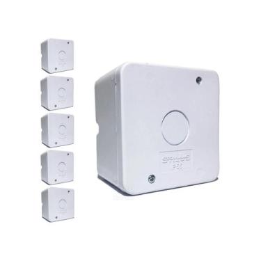 Imagem de 6 Caixas Protetora De Plug Para Câmeras Cftv Interno Externo - Stilus