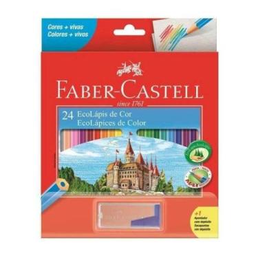 Imagem de Lpis De Cor 24 Cores Ecolapis Faber Castell - Faber-Castell
