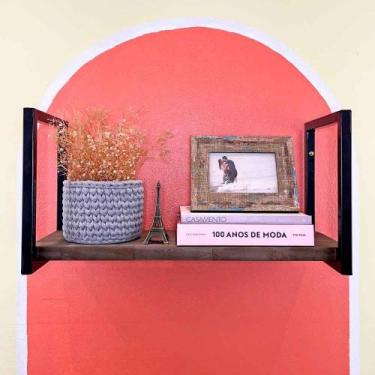 Imagem de Prateleira de Ferro e Madeira Industrial de Parede Style 1 Prateleira 